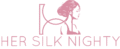 her silk nighty logo