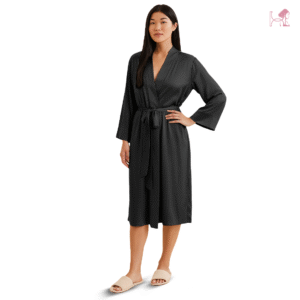 Buy Black Silk Robe for Women Online in Pakistan