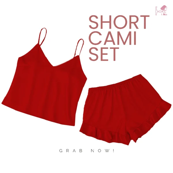 Red Short cami for women