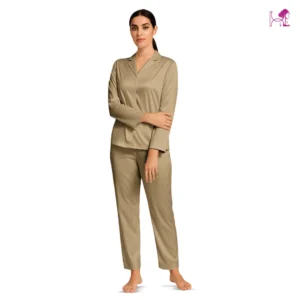 Gold Silk Pajama – Luxurious Satin PJ Set