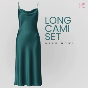 Ocean Green Long Cami Dress Set