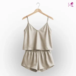 Ivory Luxe Silk Cami and Short Set
